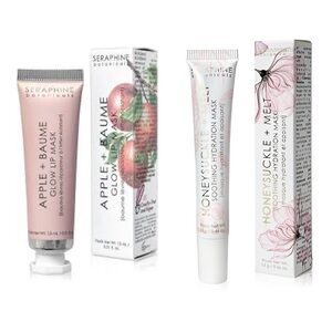 Seraphine  Apple+ Balm Glow Lip Mask & Honeysuckle + Melt Hydration Lip Mask